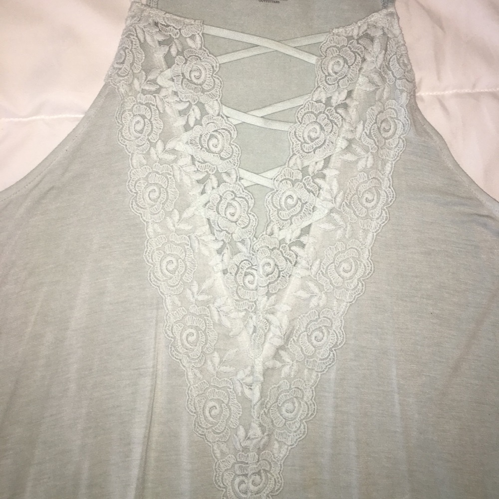 Lace up tank top